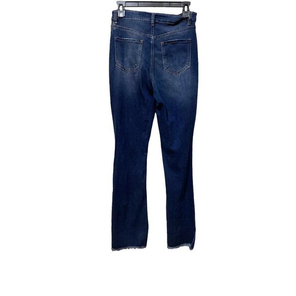 Vintage YMI Y2K HIGH RISE SUSTAINABLE FLARE JEANS FRAYED HEM Size 9/29 - Picture 2 of 8